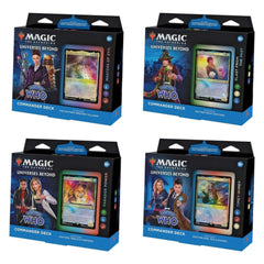 Magic The Gathering Universes Beyond Doctor Who Commander Deck Display (4 Decks)