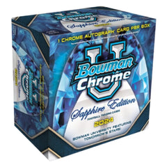2024 Bowman University Chrome Football Sapphire Edition Box