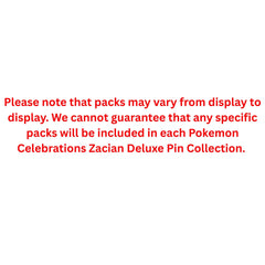 Pokemon Celebrations Zacian Deluxe Pin Collection