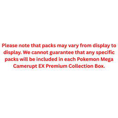 Pokemon Mega Camerupt Ex Premium Collection Box