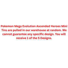 Pokemon Mega Evolution Ascended Heroes Mini Tin