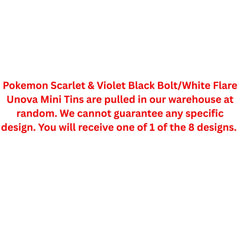 Pokemon Scarlet & Violet Black Bolt/White Flare Unova Mini Tin