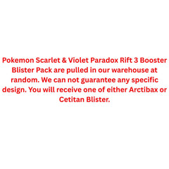 Pokemon Scarlet & Violet Paradox Rift 3 Booster Blister Pack