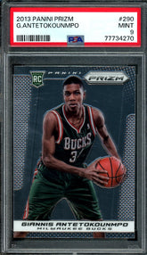 2013-14 Panini Prizm Giannis Antetokounmpo Rookie PSA 9 Bucks