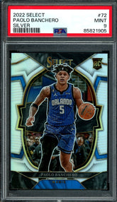 2022/23 Panini Select Paolo Banchero Rookie Concourse Silver PSA 9 Magic