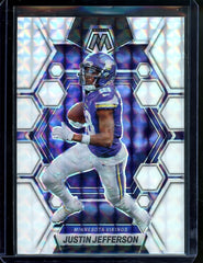2023 Panini Mosaic Justin Jefferson White /25 Vikings