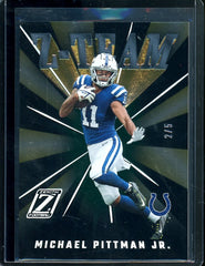 2022 Panini Zenith Michael Pittman Jr. Z-Team Green /5 Colts