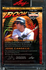 2023 Leaf Vibrance Jose Canseco The Temple of Boom Auto /12