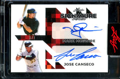 2023 Leaf Signature Series Mark McGwire/Jose Canseco Dual Auto 1/1 Athletics