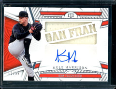 2023 Panini National Treasures Kyle Harrison "San Fran" Patch Auto /99 Giants