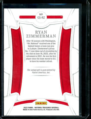 2023 Panini National Treasures Ryan Zimmerman Century Signatures Auto /25 Nationals