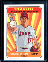 2018 Topps Heritage Shohei Ohtani Rookie Performers Angels