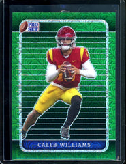 2023 Leaf Pro Set Metal Caleb Williams Green Mojo /4 USC
