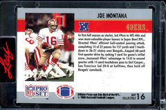 2023 Leaf Pro Set Metal Joe Montana Buyback Auto /51 49ers