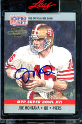 2023 Leaf Pro Set Metal Joe Montana Buyback Auto /51 49ers
