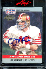 2023 Leaf Pro Set Metal Joe Montana Buyback Auto /51 49ers