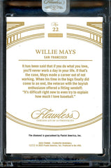 2023 Panini Flawless Willie Mays Legends Diamond /20 Giants