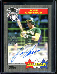 2022 Topps Jose Canseco 1987 Auto /50 Athletics