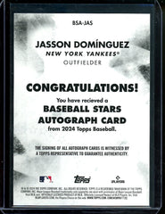 2024 Topps Series 1 Jasson Dominguez Rookie Auto Yankees
