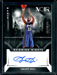 2022/23 Panini Noir Grant Hill Reigning Nights Auto /49 Magic