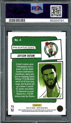2023/24 Panini NBA Hoops Jayson Tatum Presentations SSP PSA 9 Celtics
