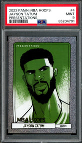 2023/24 Panini NBA Hoops Jayson Tatum Presentations SSP PSA 9 Celtics