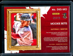 2016 Panini Diamond Kings Mookie Betts Patch Auto Blue /49 Red Sox