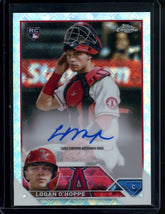 2023 Topps Chrome Logan O'Hoppe Rookie Logofractor Auto Angels
