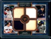 2019 Topps Museum Mookie Bets/Chris Sale/Andrew Benintendi/J.D. Martinez Quad Patch /75 Red Sox