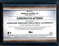2023 Topps Museum Ronald Acuna Jr. Patch Auto /25 Braves