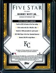 2023 Topps Five Star Bobby Witt Auto Gold /10 Royals