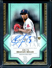 2023 Topps Five Star Brayan Bello Rookie Auto /75 Red Sox