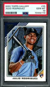 2022 Topps Gallery Julio Rodriguez Rookie PSA 10 Mariners