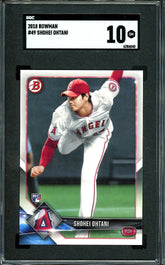 2018 Bowman Shohei Ohtani Rookie SGC 10 Angels