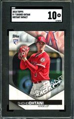 2018 Topps Shohei Ohtani Rookie Instant Impact SGC 10 Angels