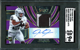 2019 Panini Select Josh Jacobs Rookie RPA Purple /25 SGC 9 Raiders