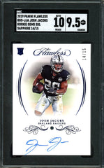 2019 Panini Flawless Josh Jacobs Rookie Sapphire Auto /15 SGC 9.5 Raiders