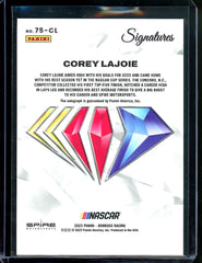 2023 Panini Chronicles Racing Corey Lajoie 75th Anniversary Signatures Auto /75 NASCAR