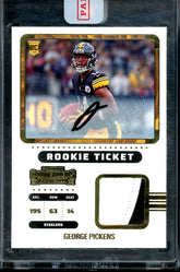 2022 Panini Contenders George Pickens Rookie RPA Steelers