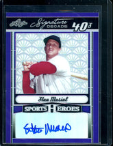 2023 Leaf Sports Heroes Stan Musial Auto Purple /2 Cardinals