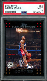 2007 Topps Topps LeBron James #23 PSA 9 Cavaliers