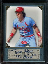 2006 Fleer Tommy Herr Greats Of The Game "T-Bud" Auto Cardinals