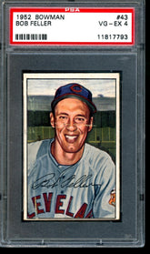 1952 Bowman Bob Feller PSA VG-EX 4 Indians