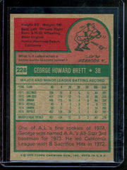 1975 Topps George Brett Rookie Card #228 NM-MT Royals