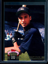 1992 Topps Stadium Club Derek Jeter Draft Pick Rookie Yankees