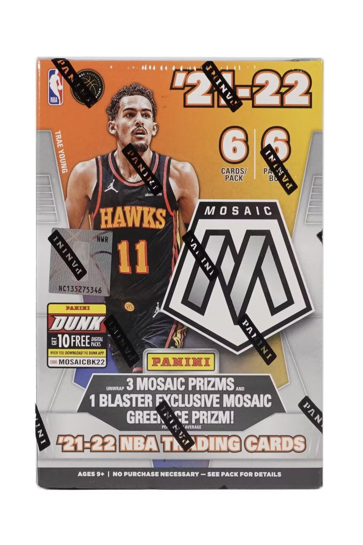 2021/22 Panini Mosaic Basketball Fanatics Blaster Box