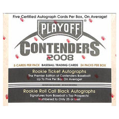 2008 Playoff Contenders Baseball Hobby Box