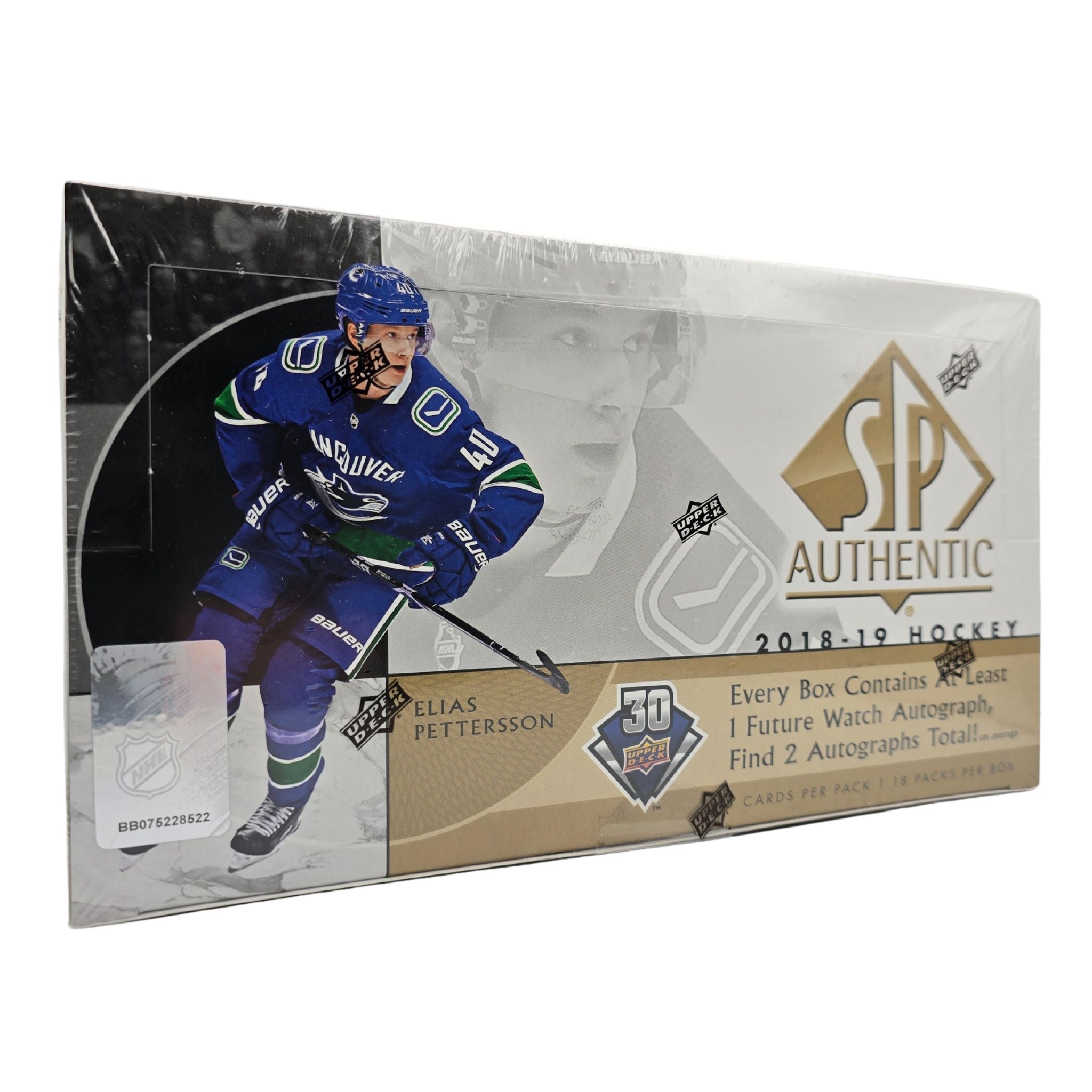 2018/19 Upper Deck SP Authentic Hockey Hobby Box