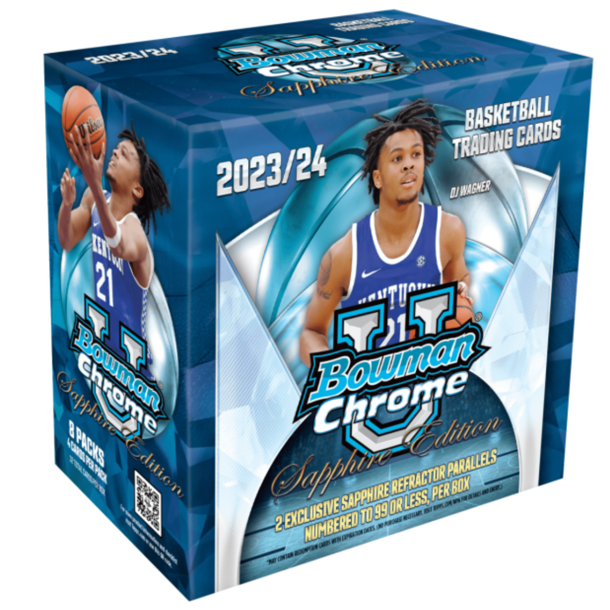 2023/24 Bowman University Chrome Basketball Sapphire Box