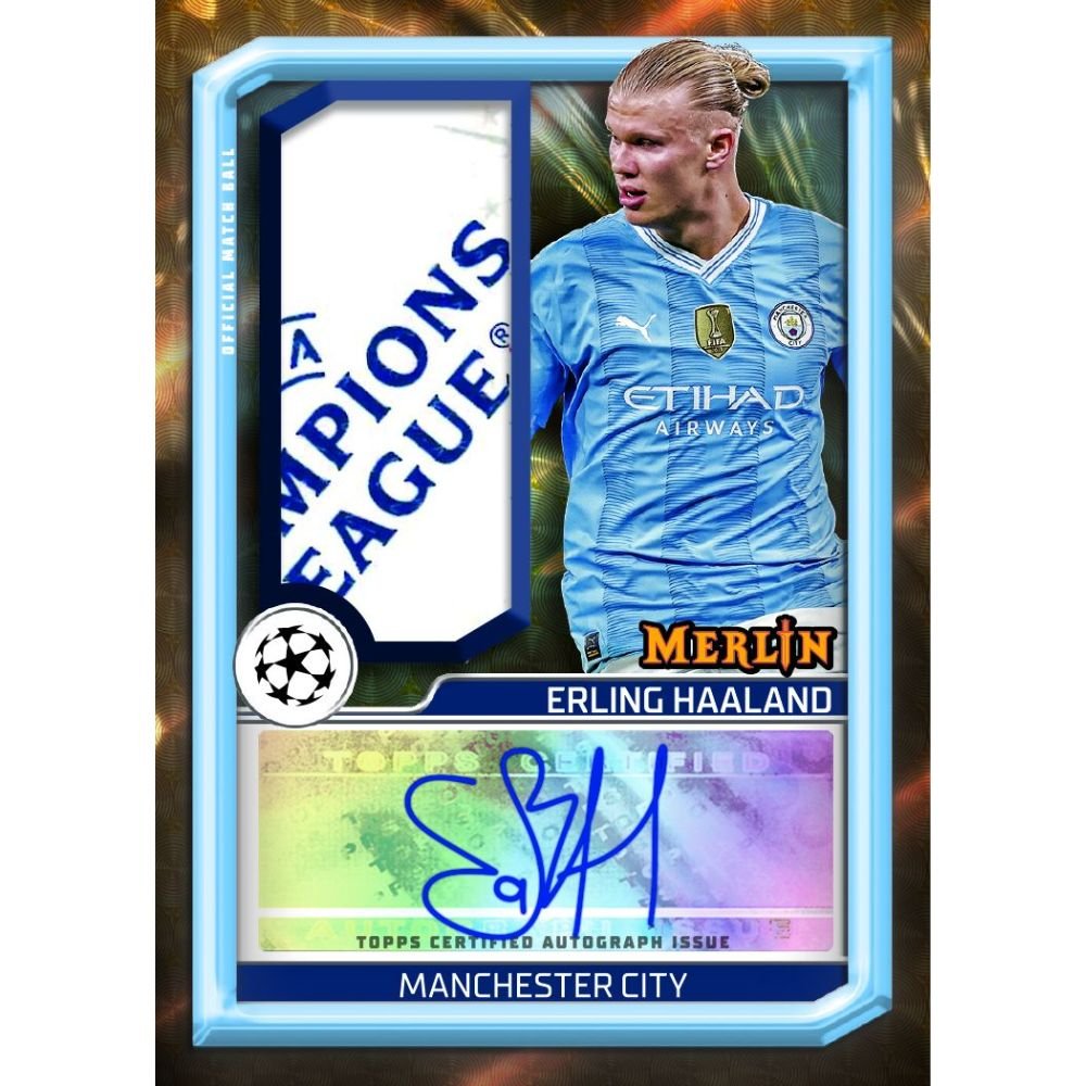 2023/24 Topps Chrome Merlin UEFA Club Competitions Soccer Hobby Box